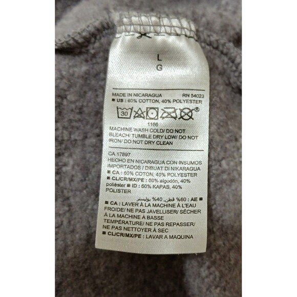 Rick & Morty Men's Gray Logo Hoodie By Old Navy Size Large EUC - Picture 6 of 6